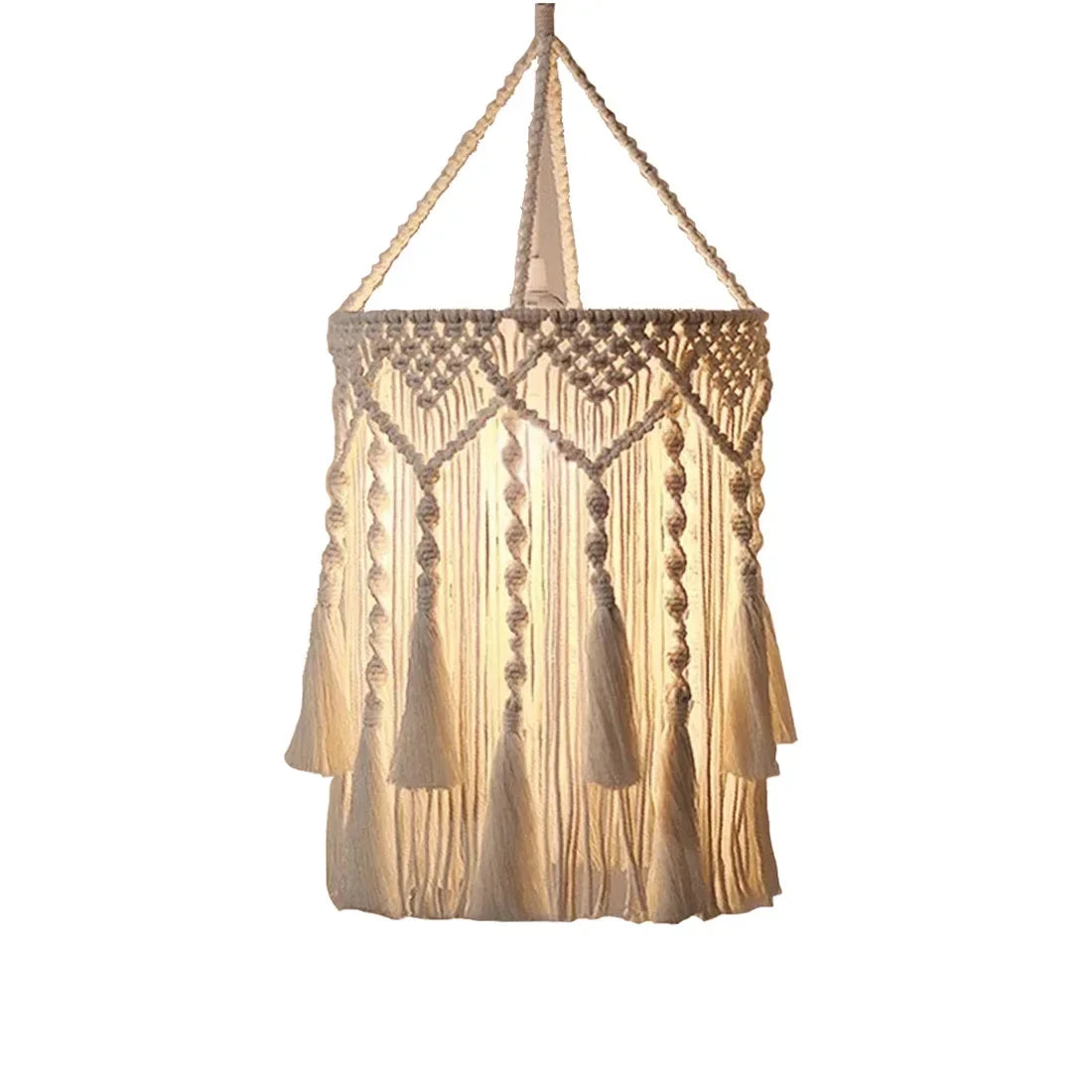 Macrame Lampshade-ToShay.org