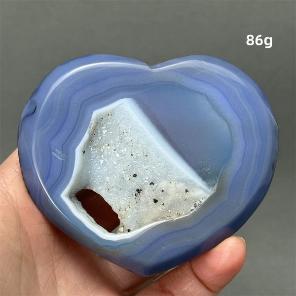 Blue Agate Geode Heart-ToShay.org