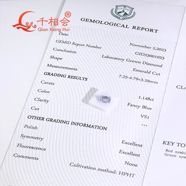 Blue Faceted Diamond-ToShay.org