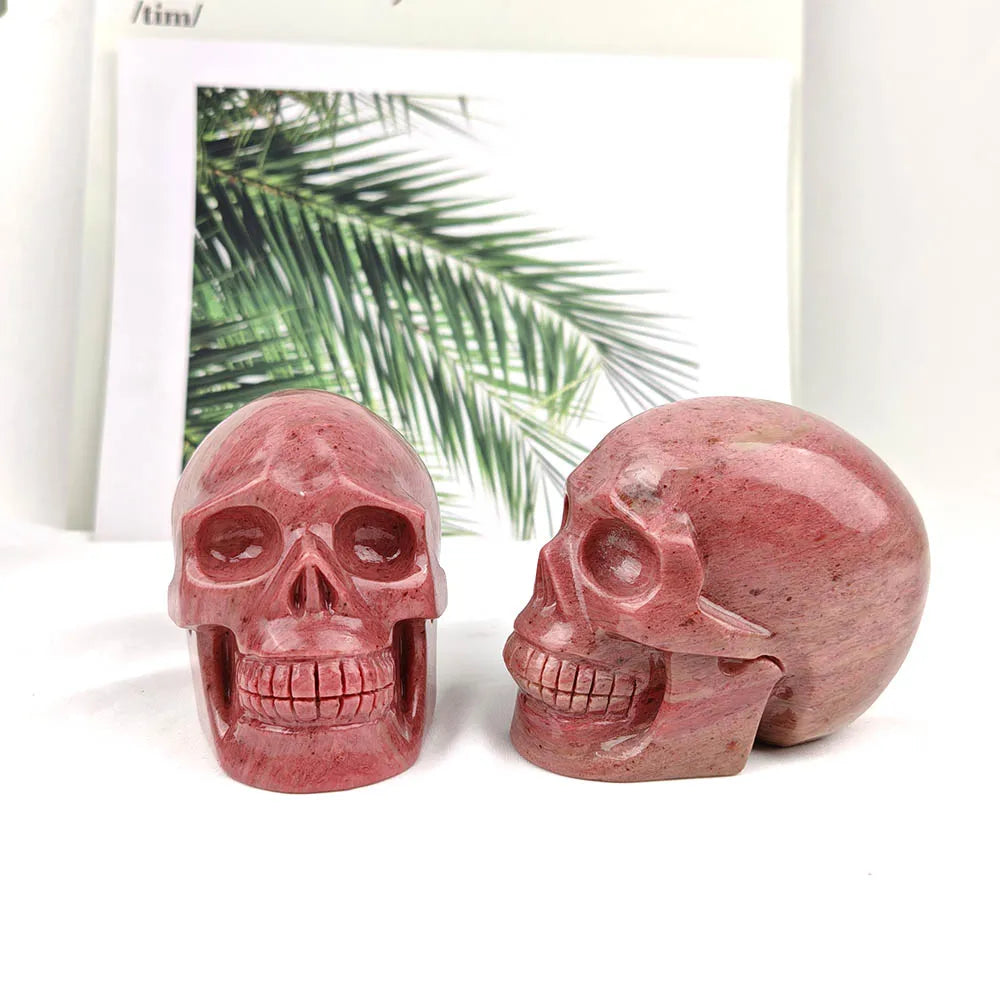 Pink Rhodonite Skull-ToShay.org