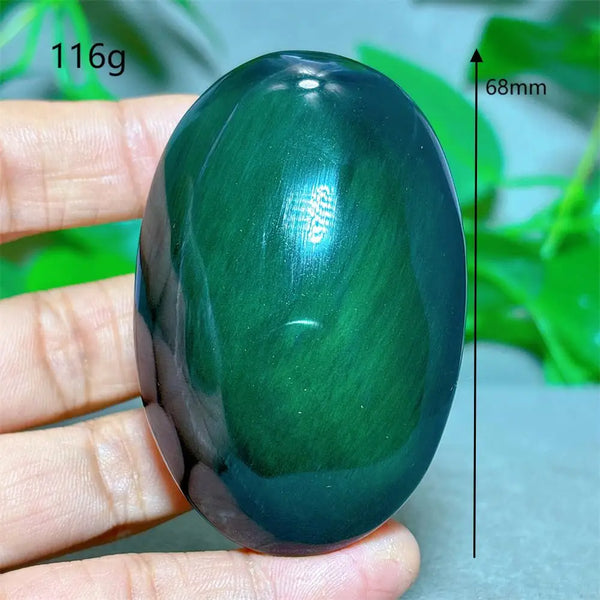 Rainbow Obsidian Palm Stone-ToShay.org