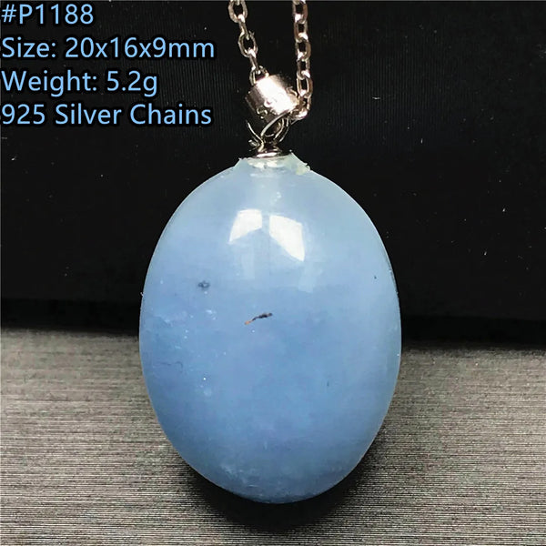 Blue Aquamarine Pendent-ToShay.org