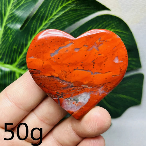 Red Jade Agate Heart-ToShay.org