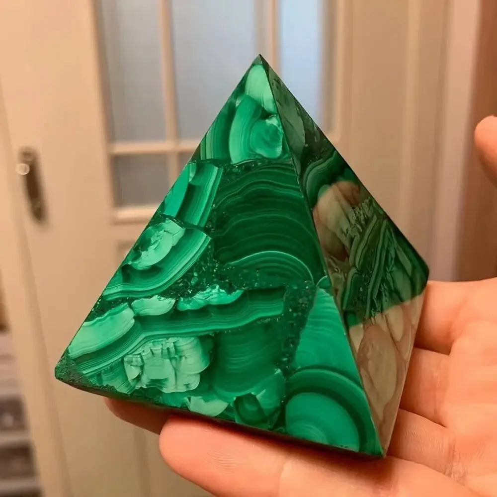 Green Malachite Pyramid-ToShay.org
