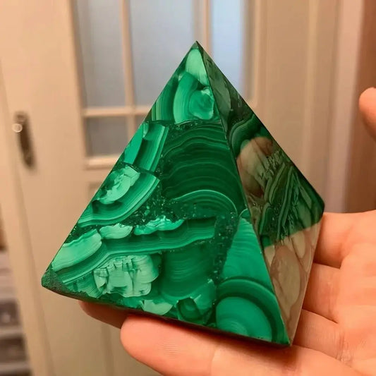 Green Malachite Pyramid-ToShay.org