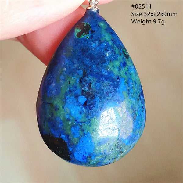 Blue Azulite Malachite Pendant-ToShay.org