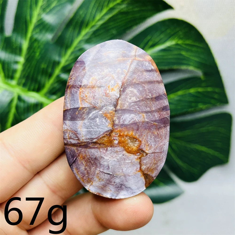 Purple Mica Crystal Palm Stone-ToShay.org