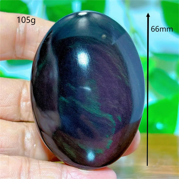 Rainbow Obsidian Palm Stones-ToShay.org