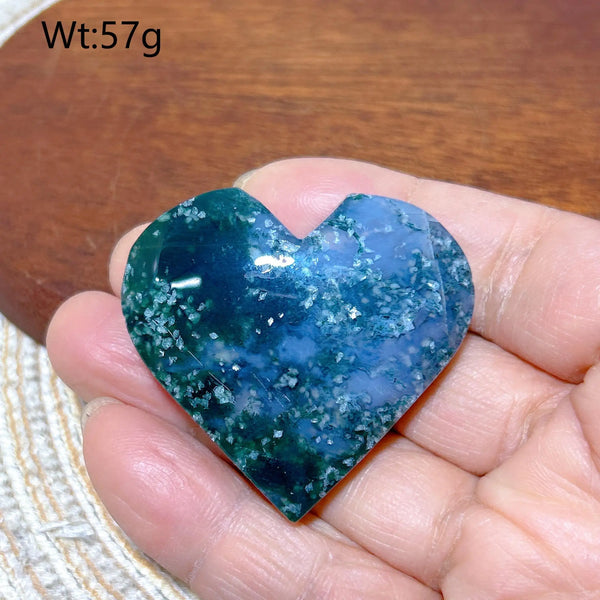 Green Moss Agate Heart-ToShay.org