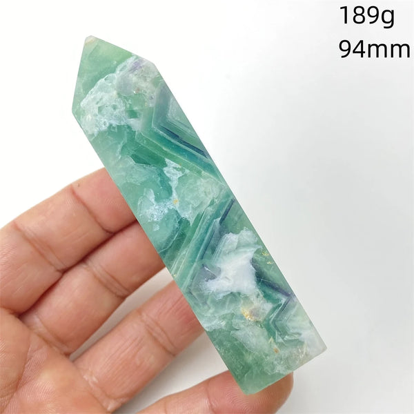 Rainbow Fluorite Crystal Point-ToShay.org