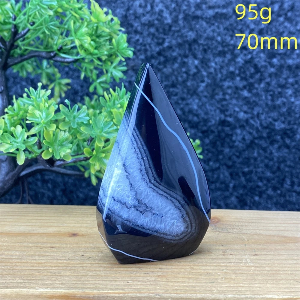 Black Silk Stripe Agate-ToShay.org
