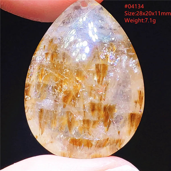 Purple Rutilated Auralite Pendant-ToShay.org