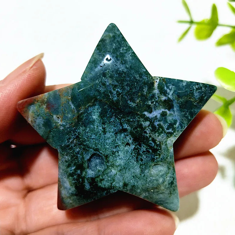 Green Moss Agate Star-ToShay.org