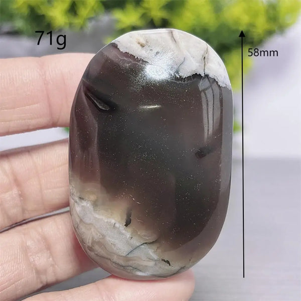 Fire Agate Palm Stone-ToShay.org