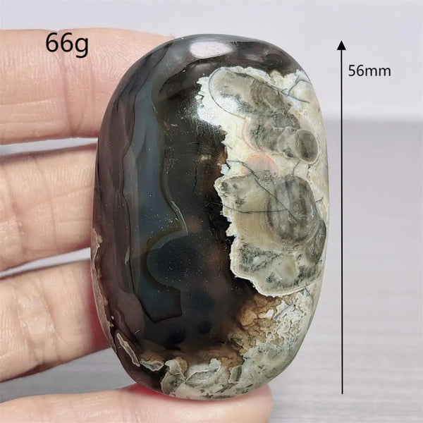 Fire Agate Palm Stone-ToShay.org