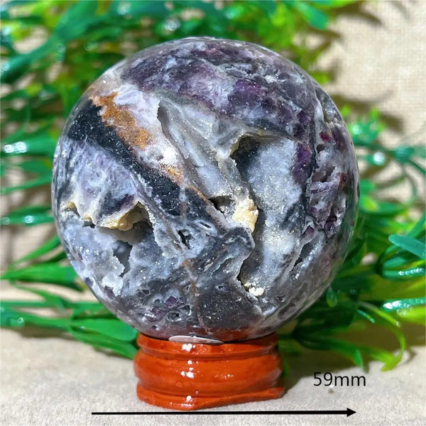 Purple Sphalerite Druzy Ball-ToShay.org