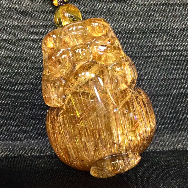 Copper Rutilated Quartz Pendant-ToShay.org