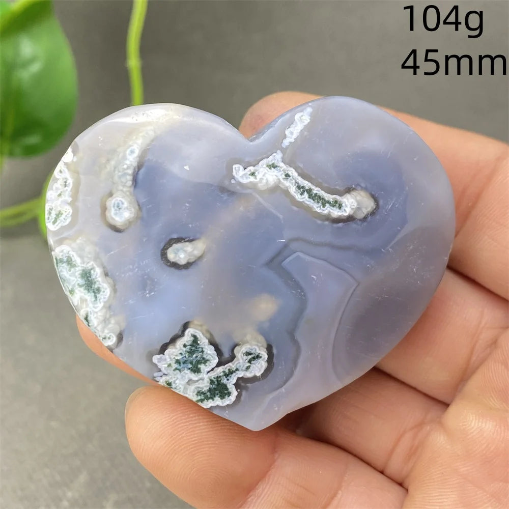 Green Aquatic Agate Heart-ToShay.org