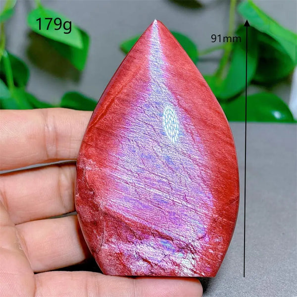 Red Moonstone Crystal Flame-ToShay.org