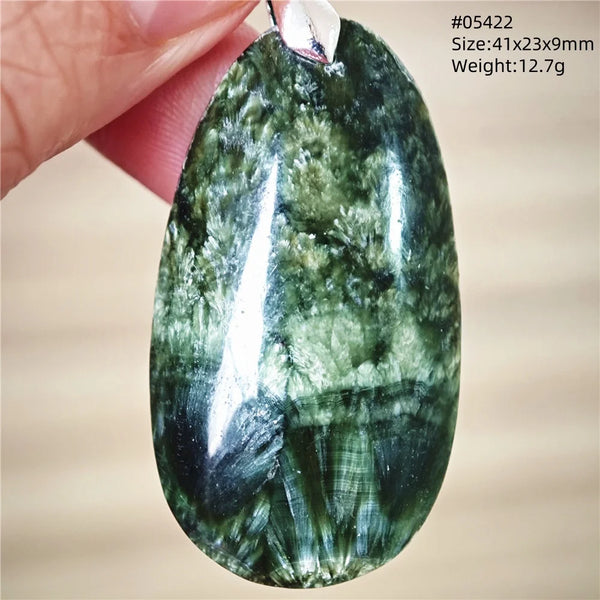 Green Seraphinite Pendant-ToShay.org