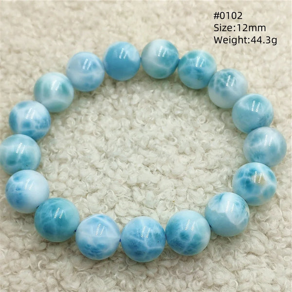 Blue Larimar Bead Bracelet-ToShay.org