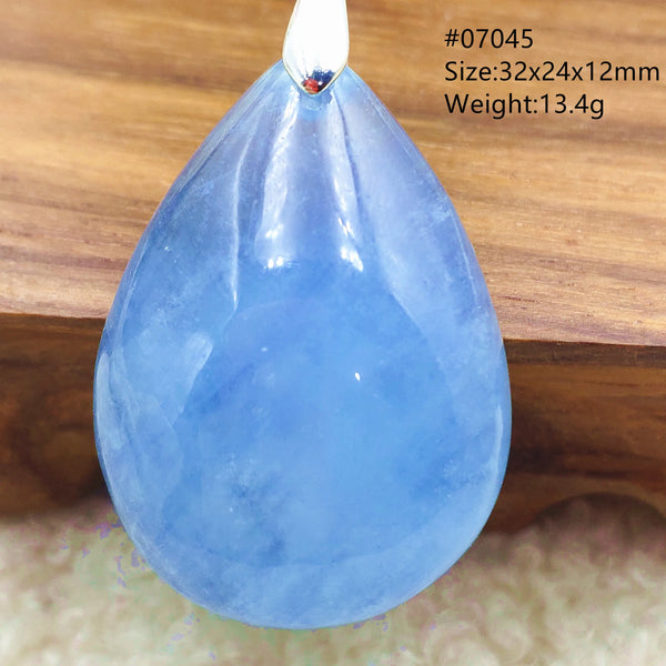 Blue Aquamarine Pendant-ToShay.org