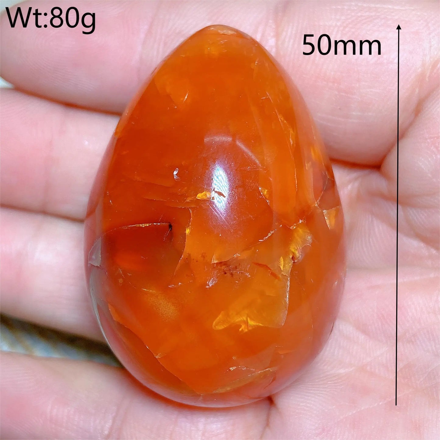 Orange Carnelian Egg-ToShay.org