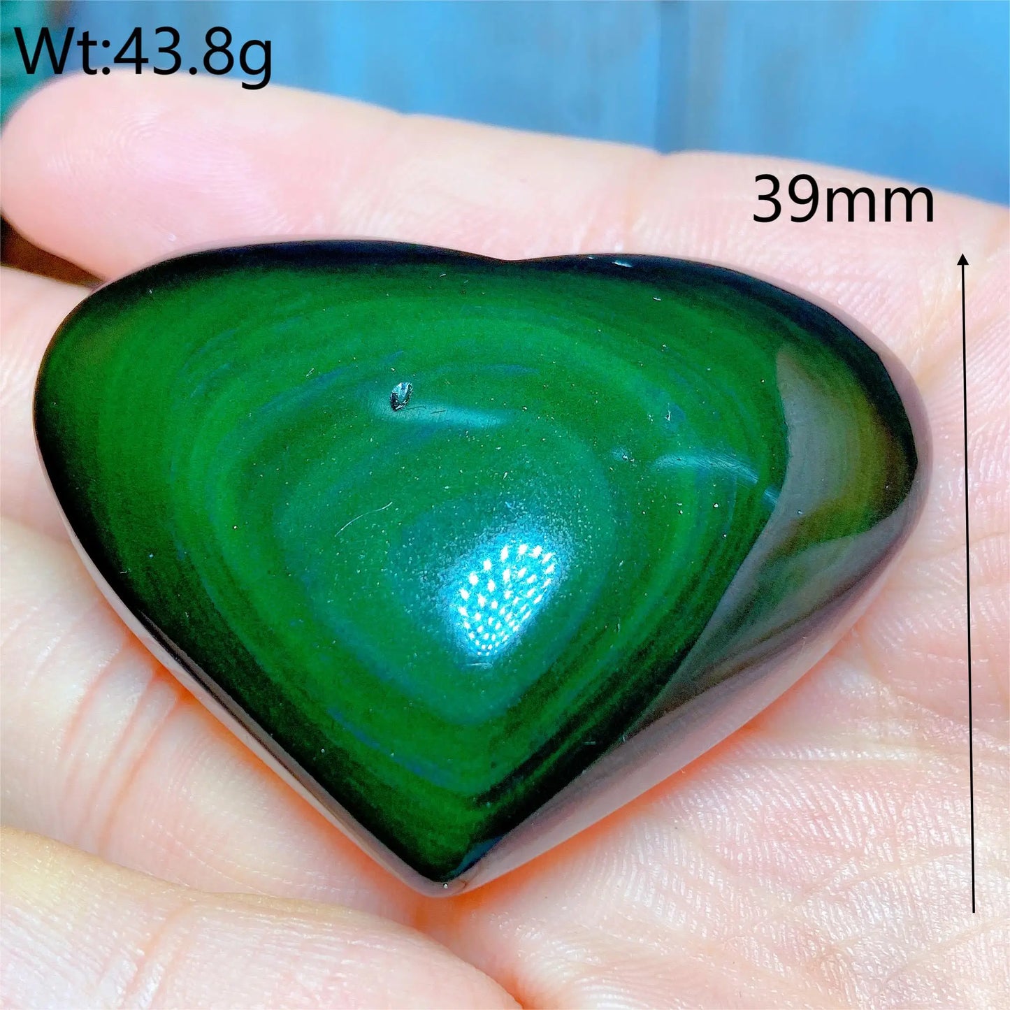 Rainbow Obsidian Heart-ToShay.org
