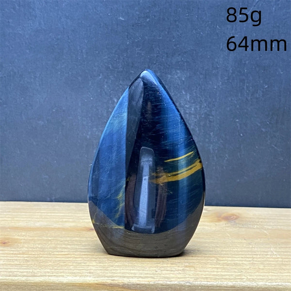 Blue Tiger Eye Stone Flame-ToShay.org