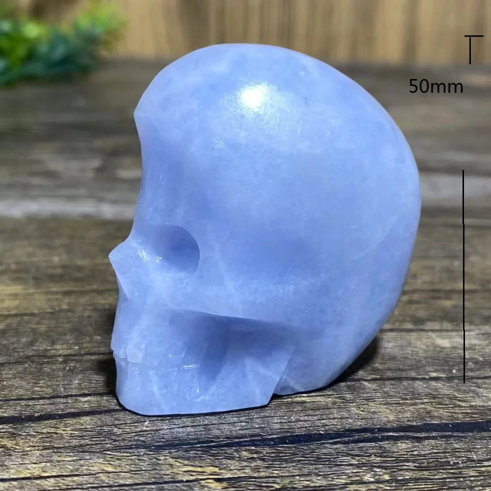 Blue Crystal Quartz Skull-ToShay.org