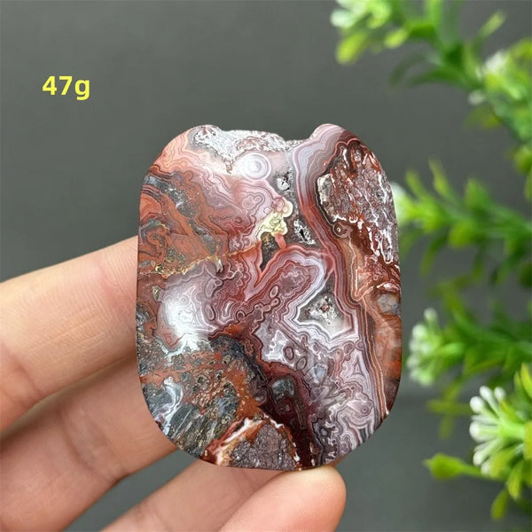 Red Agate Palm Stone-ToShay.org