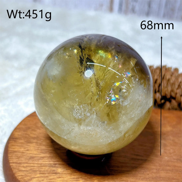 Smokey Citrine Rainbow Ball-ToShay.org