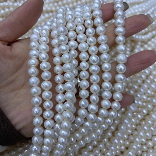 White Freshwater Pearl Beads-ToShay.org