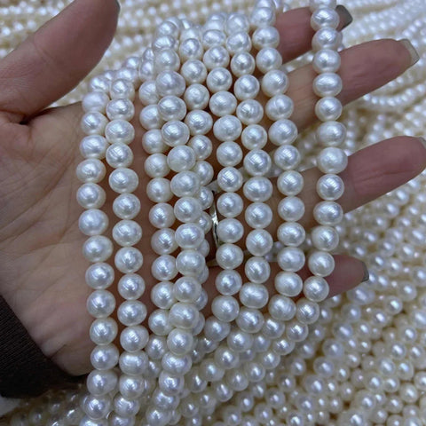 White Freshwater Pearl Beads-ToShay.org