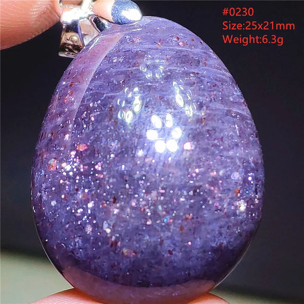 Blue Blood Red Lolite Pendant-ToShay.org