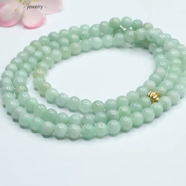Green Jadeite Wrap Bracelet-ToShay.org