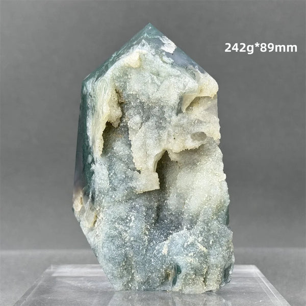 Green Aquatic Agate Tower-ToShay.org