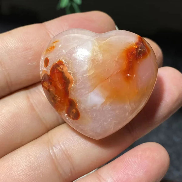 Orange Carnelian Heart-ToShay.org