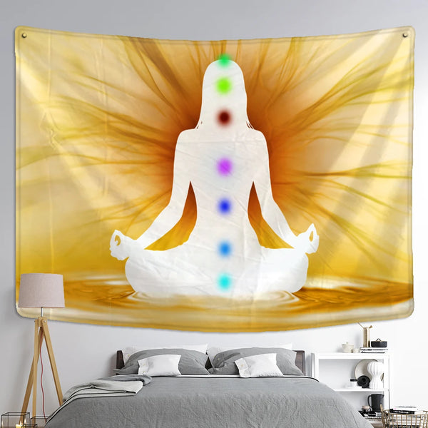 Chakra Meditation Tapestry-ToShay.org