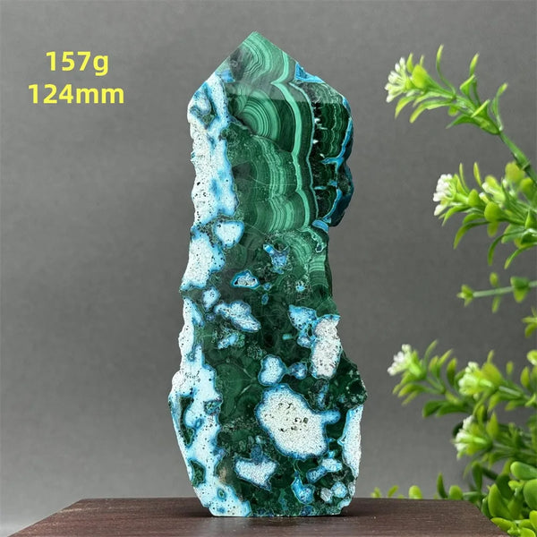 Blue Chrysocolla Tower Stone-ToShay.org