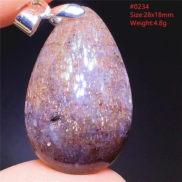 Blue Blood Red Lolite Pendant-ToShay.org