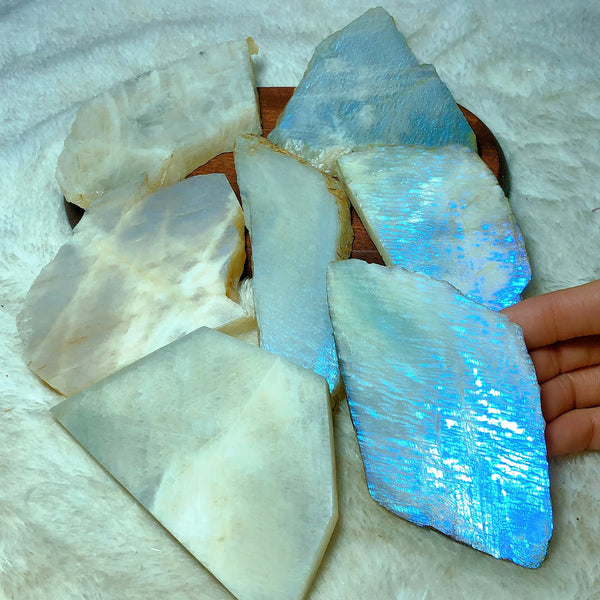 Green Moonstone Slice-ToShay.org
