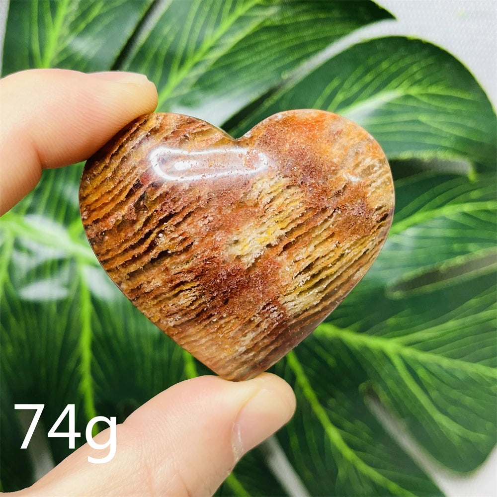 Yellow Garden Ghost Quartz Heart-ToShay.org