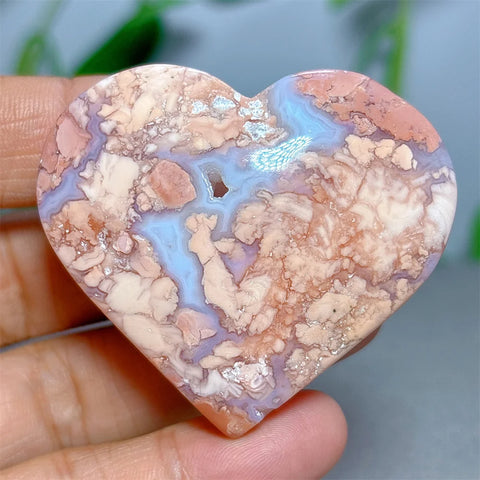 Orange Sakura Jasper Heart-ToShay.org
