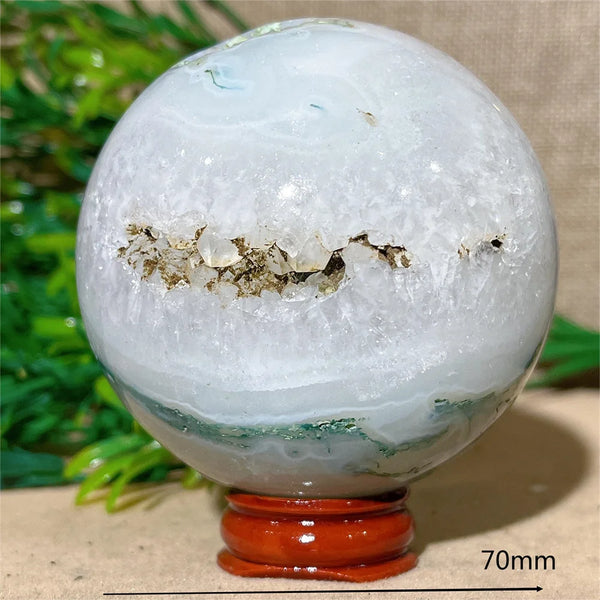 Green Moss Agate Ball-ToShay.org