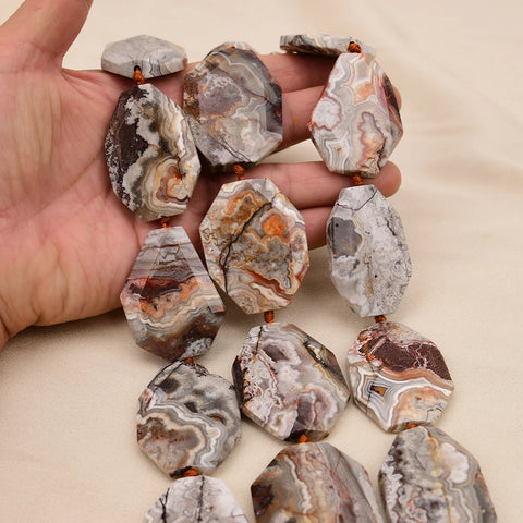 Orange Crazy Lace Agate Beads-ToShay.org