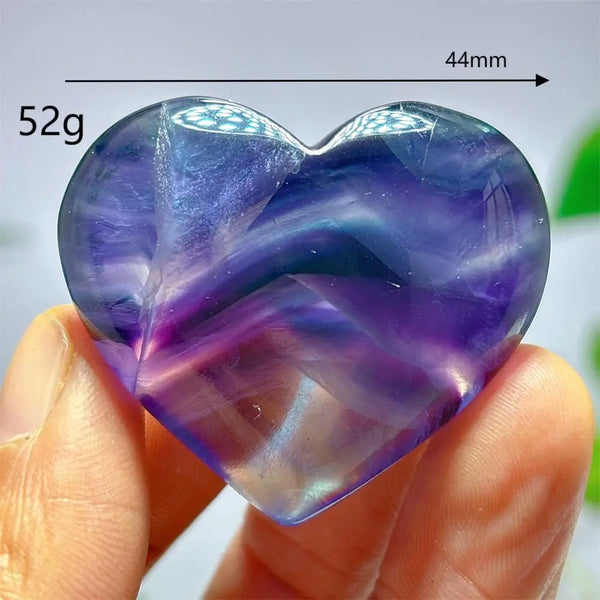 Rainbow Fluorite Heart-ToShay.org