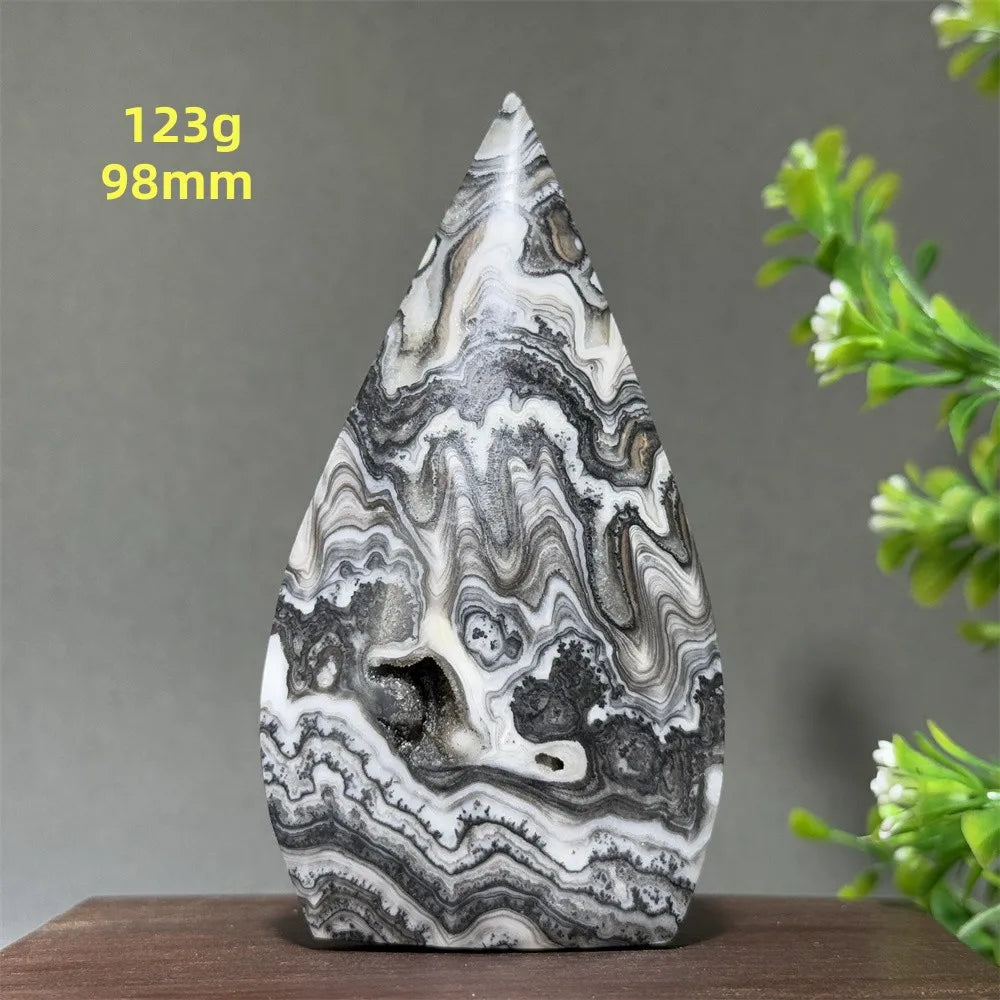 Grey Striped Agate Torch-ToShay.org