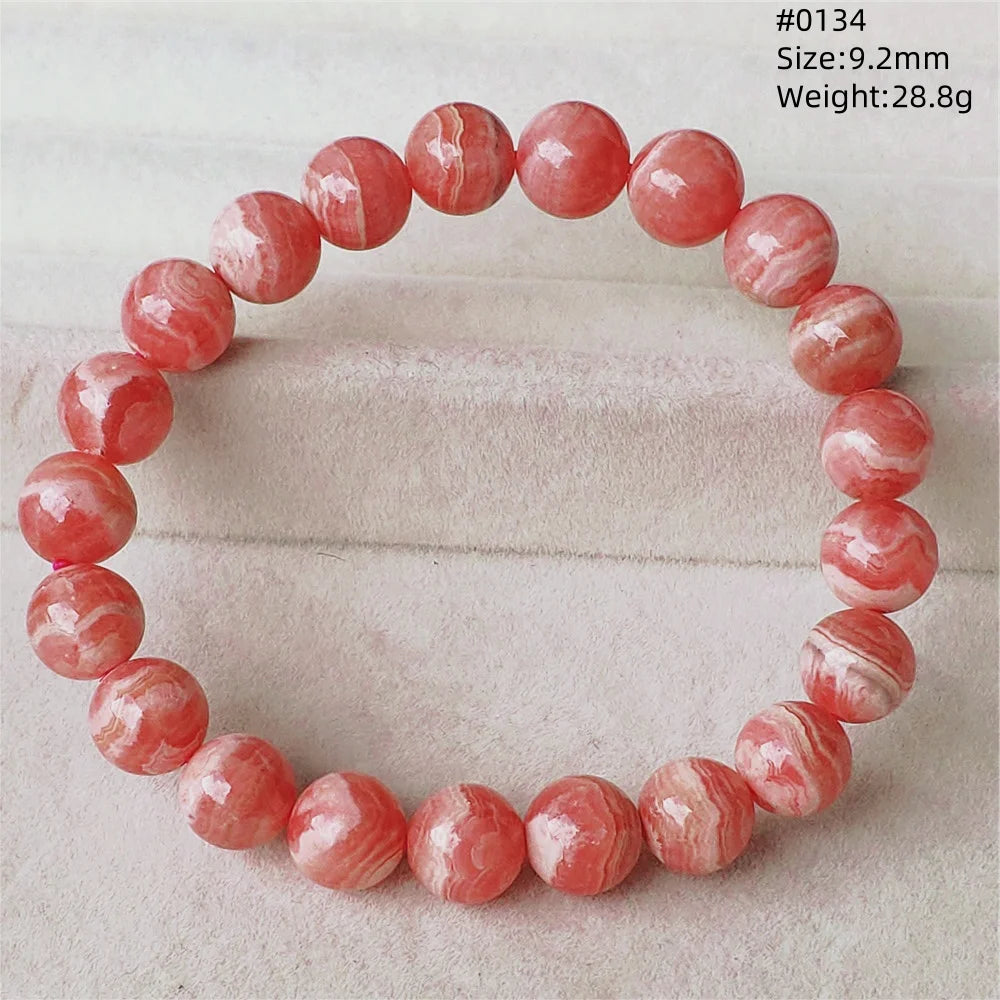 Red Rhodochrosite Bracelet-ToShay.org