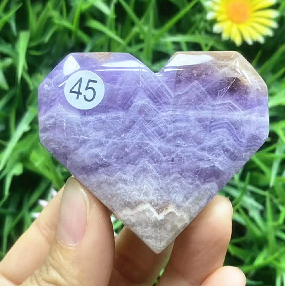 Purple Amethyst Heart-ToShay.org